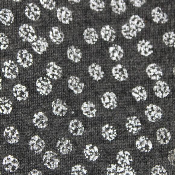 NWT Bonpoint Cashmere Long Sleeve Button Front Gray Cardigan Sweater Silver Dot - Picture 5 of 8